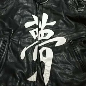 Genuine leather motorcycle jacket xl